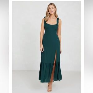 XS Park and Fifth Adelaide Dress in Hunter Green